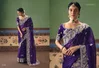 Purple Colour Gshringar By Kimora Fancy Fabric With Designer Work Saree Ks-5629